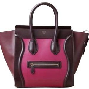 Celine mini luggage tote - tricolor orchid